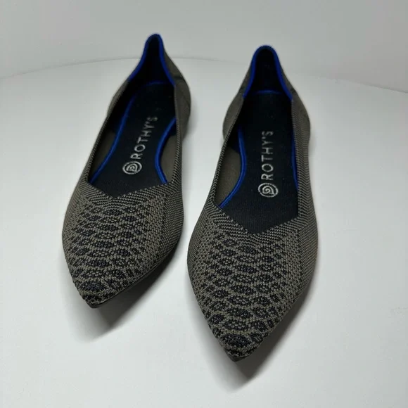 Rothy's RARE Walnut Python Point Flats - Picture 10 of 11